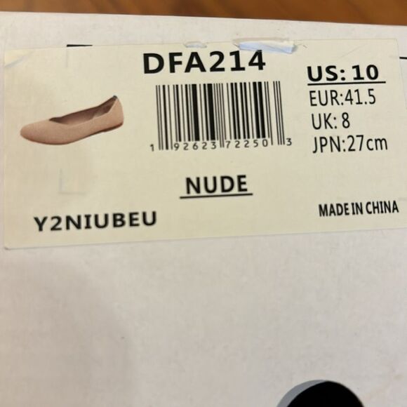 Dream Pairs Size 10 Nude memory foam flats. - Picture 10 of 13